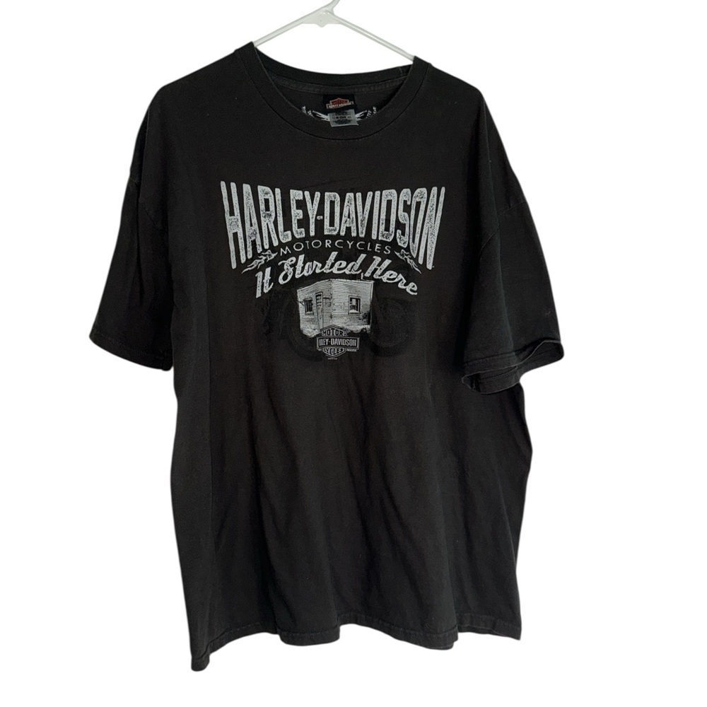 Harley-Davidson Vintage Graphic Short Sleeve Tee Shirt - Stinger Medina OH 2XL